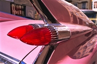 A close-up of a Cadillac fin showing the design style
