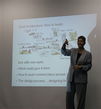 A presentation in architectural design