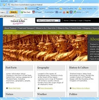 Thai tourism website